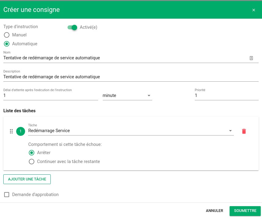 Canopsis 4.4 - Remédiation automatique - Paramétrage