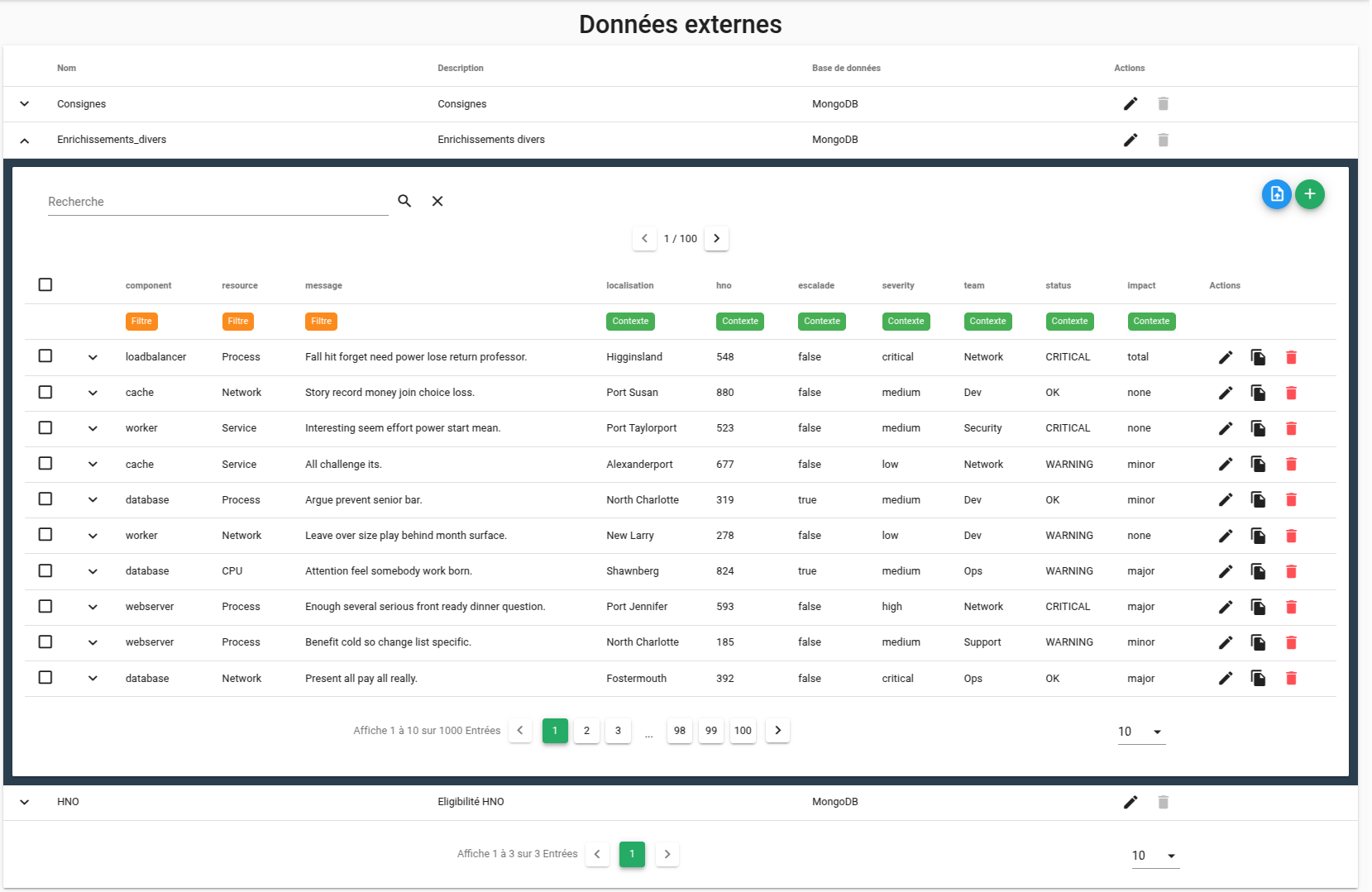 Enrichment - External data sources