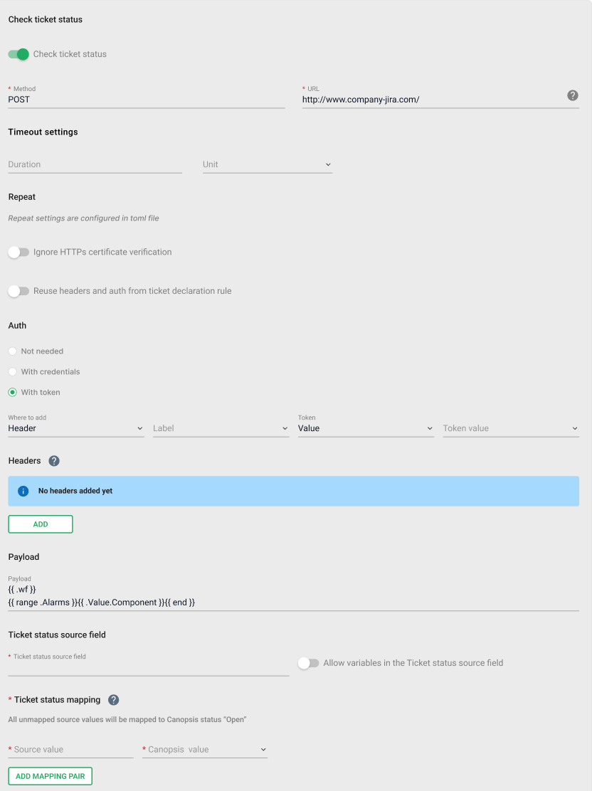Ticketing - Gestion des statuts par interrogation d'API externe 1