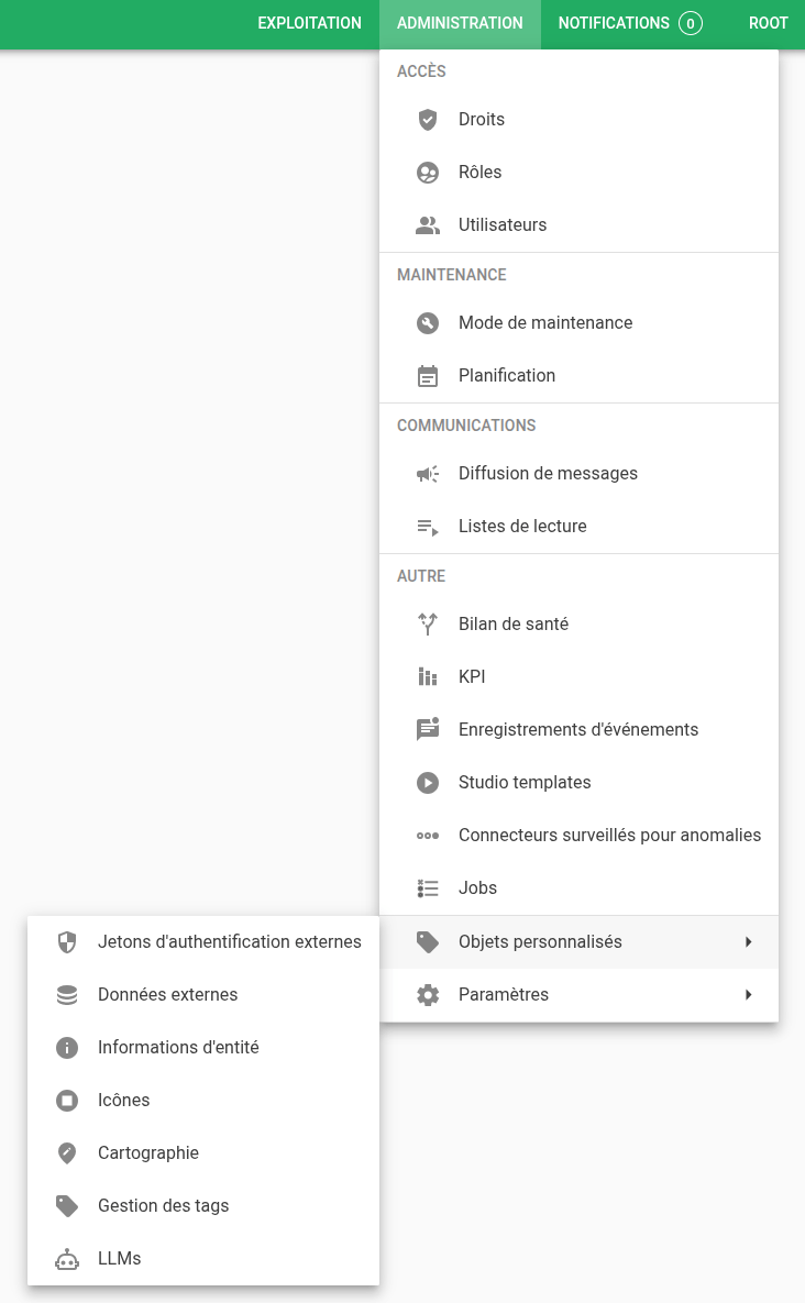 Interface utilisateur - Refonte thèmes graphiques Canopsis - Interface classique